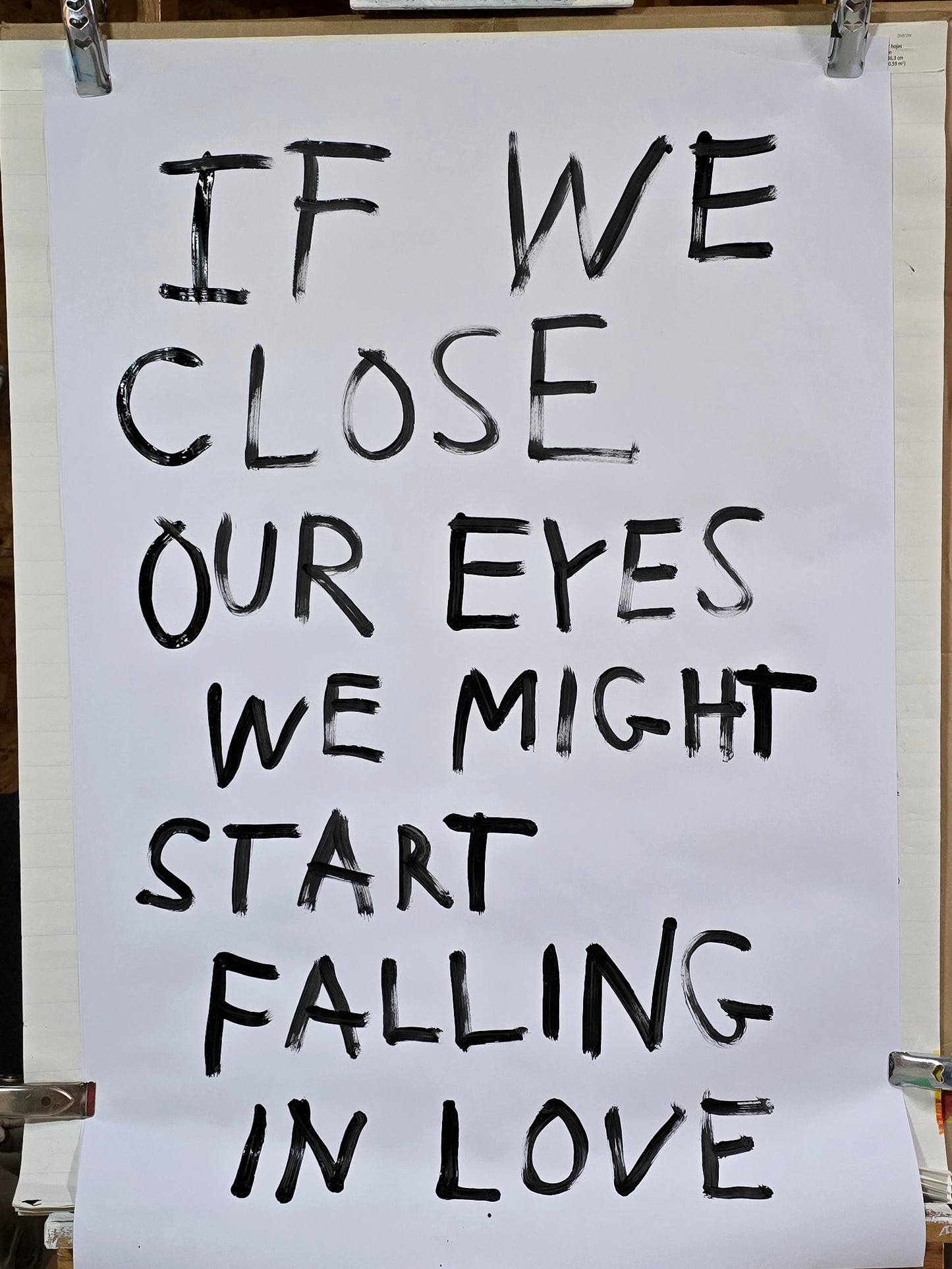 IF WE CLOSE OUR EYES