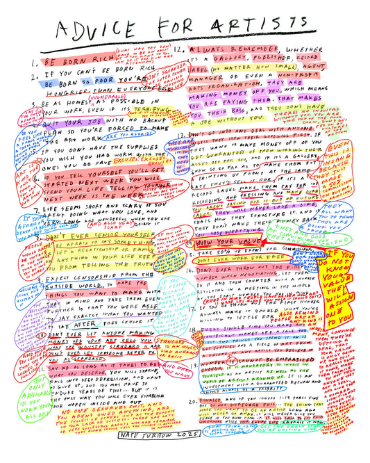 ADVICE FOR ARTISTS (HIGHLIGHTS/ANNOTATED)