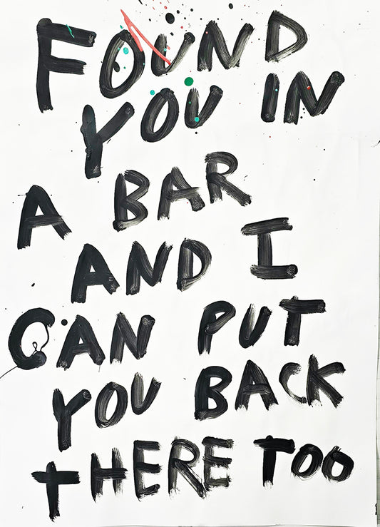 FOUND YOU IN A BAR